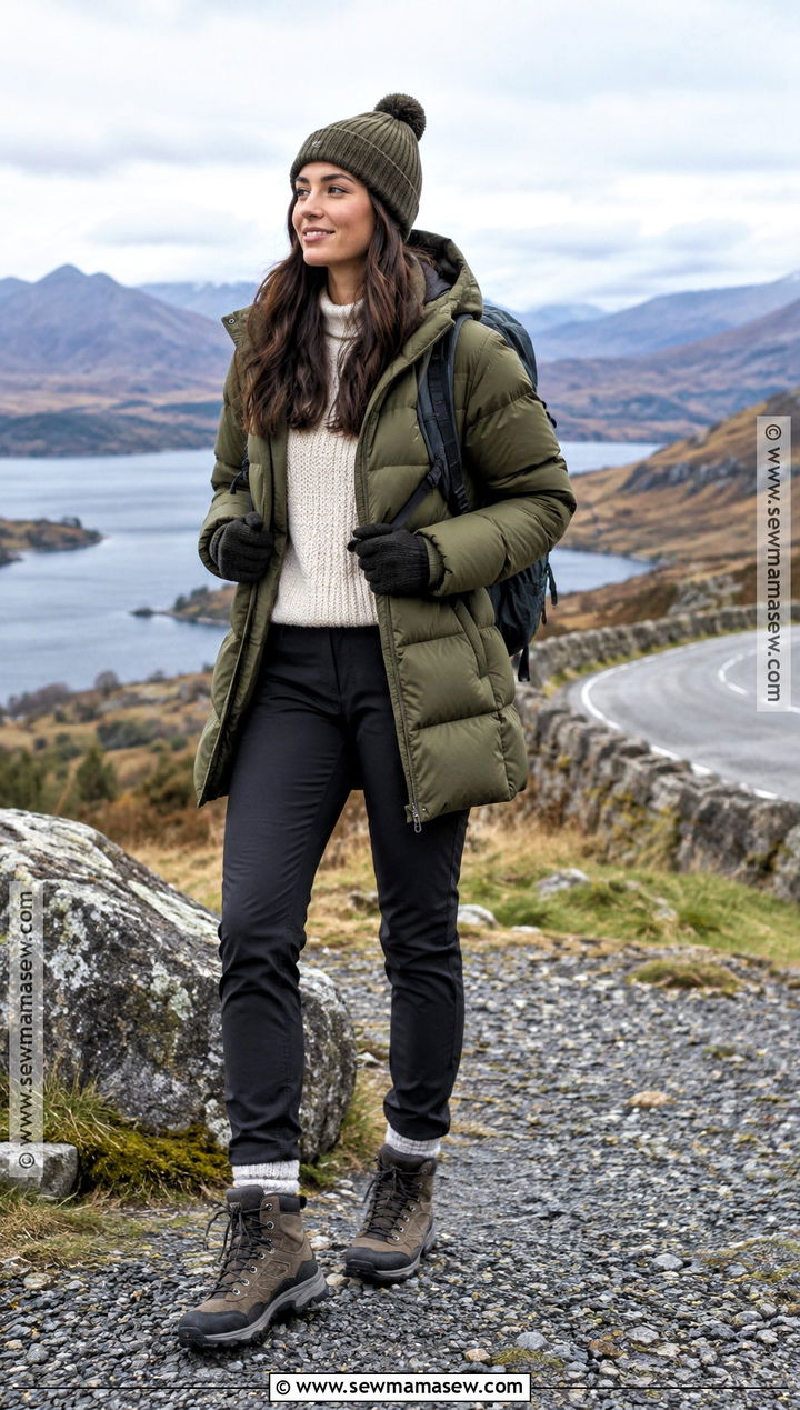Scotland November Puffer Jacket Outfit - 15 Scotland In November Outfits