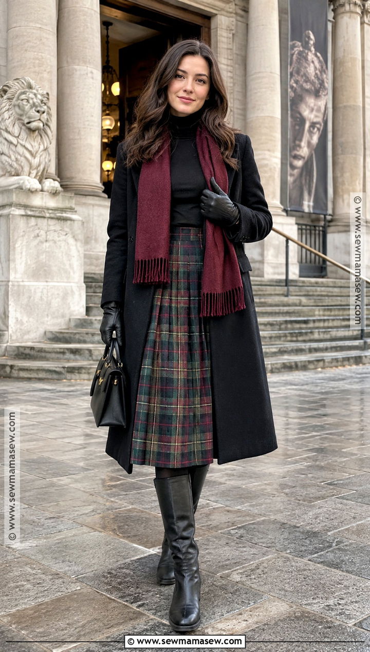Scotland November Tartan Skirt Outfit - 15 Scotland In November Outfits