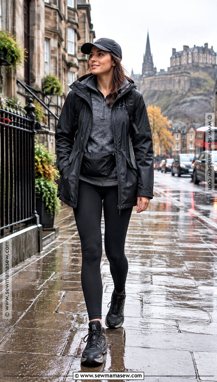 Scotland Rainy Fall Outfit With Leggings - 20 scotland outfit fall ideas