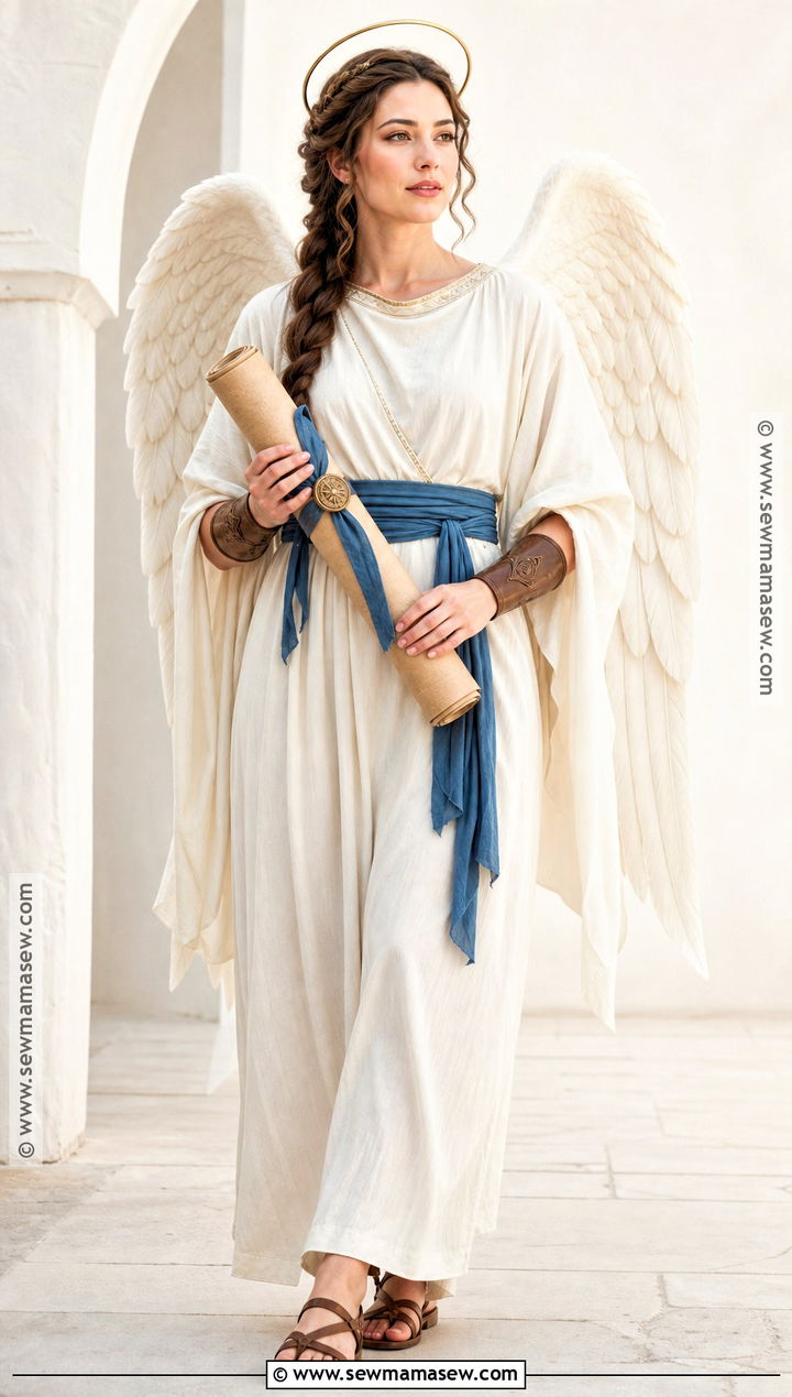 Scroll Carrying Biblical Angel Costume - 30 Biblical Angel Costume Ideas