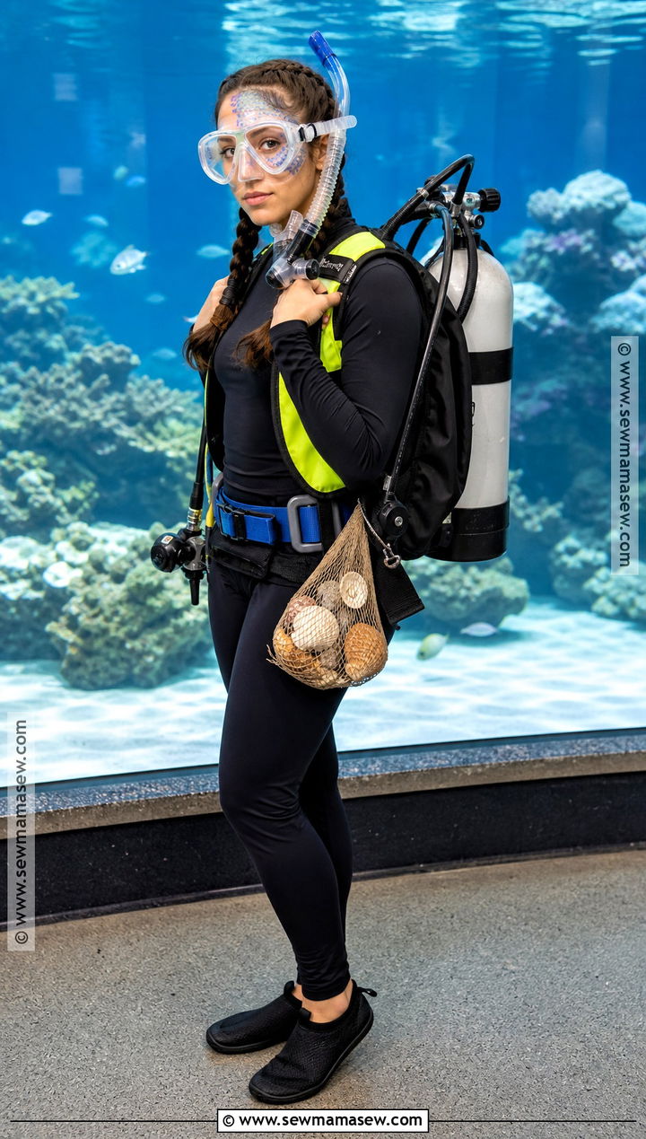 Scuba Diver Costume With Foam Air Tanks - 30 under the sea costume ideas