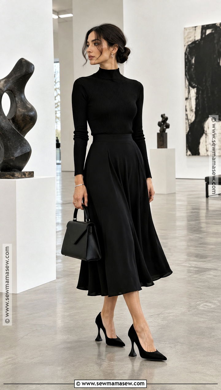 Sculptural Heels With A Monochrome Outfit - 15 fall heels 2026