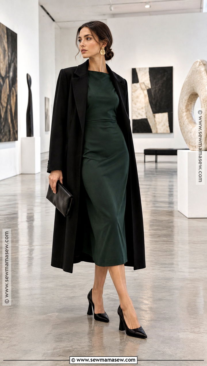 Sculptural Heels With a Minimalist Dress - 15 Fall High Heels