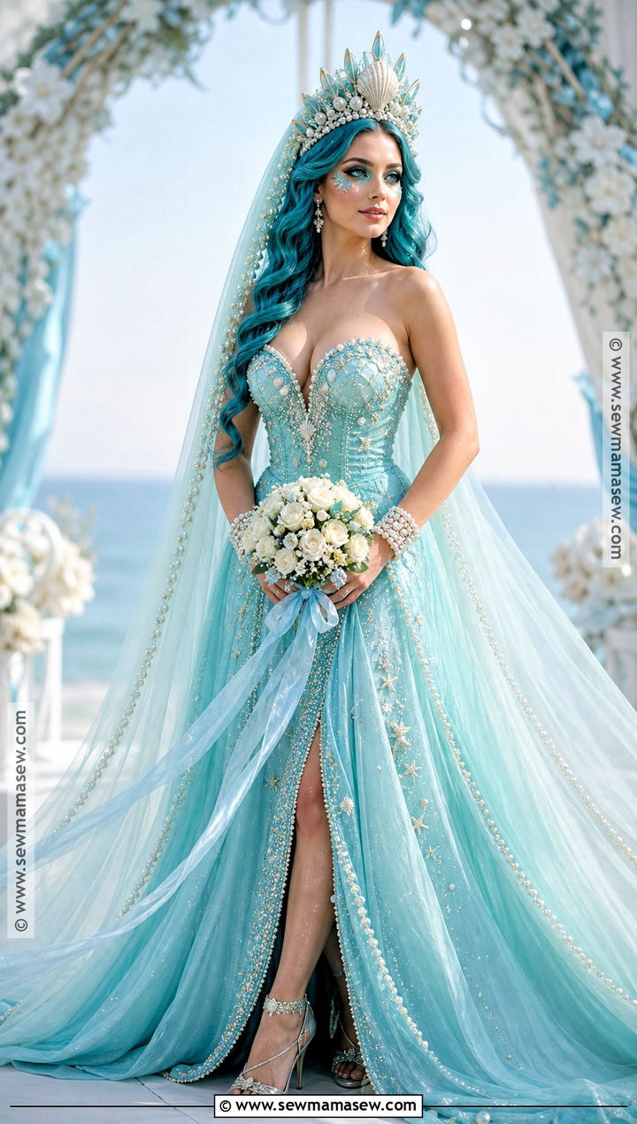 Sea Bride Costume - 30 halloween bride costumes
