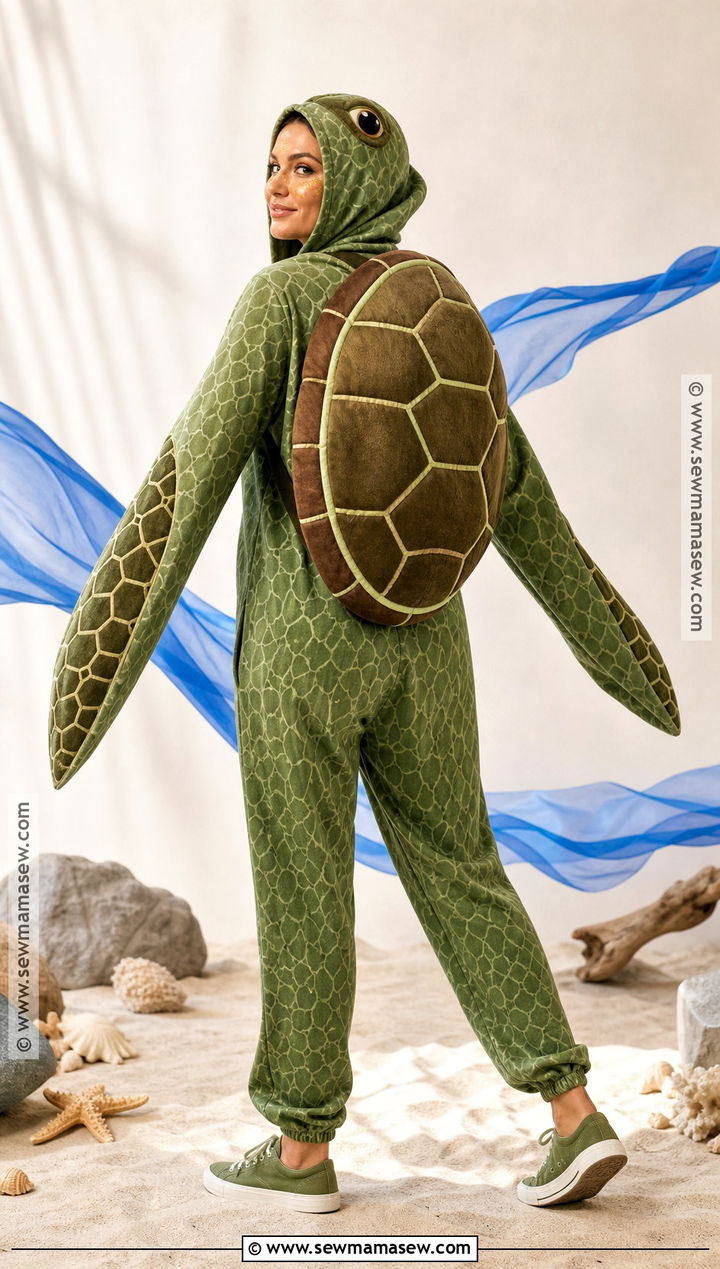 Sea Turtle Costume With Tropical Shell - 30 tropical costume ideas