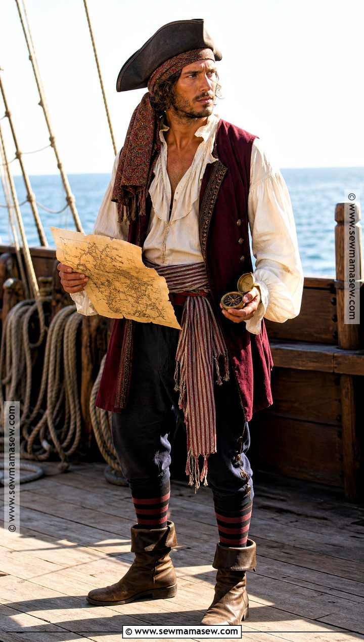 Seafaring Pirate Costume - 35 mens costumes