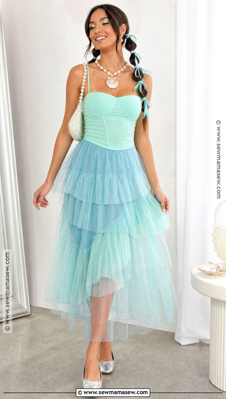 Seafoam Tulle Mermaid Outfit - 35 mermaid halloween outfit ideas