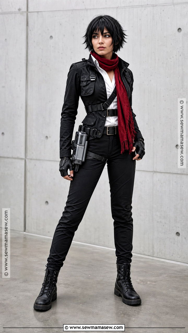 Season 4 Black Uniform Mikasa Cosplay - 45 mikasa cosplay ideas