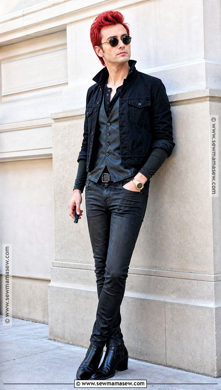 Season Two Crowley Cosplay With Leather Vest - 30 crowley cosplay ideas