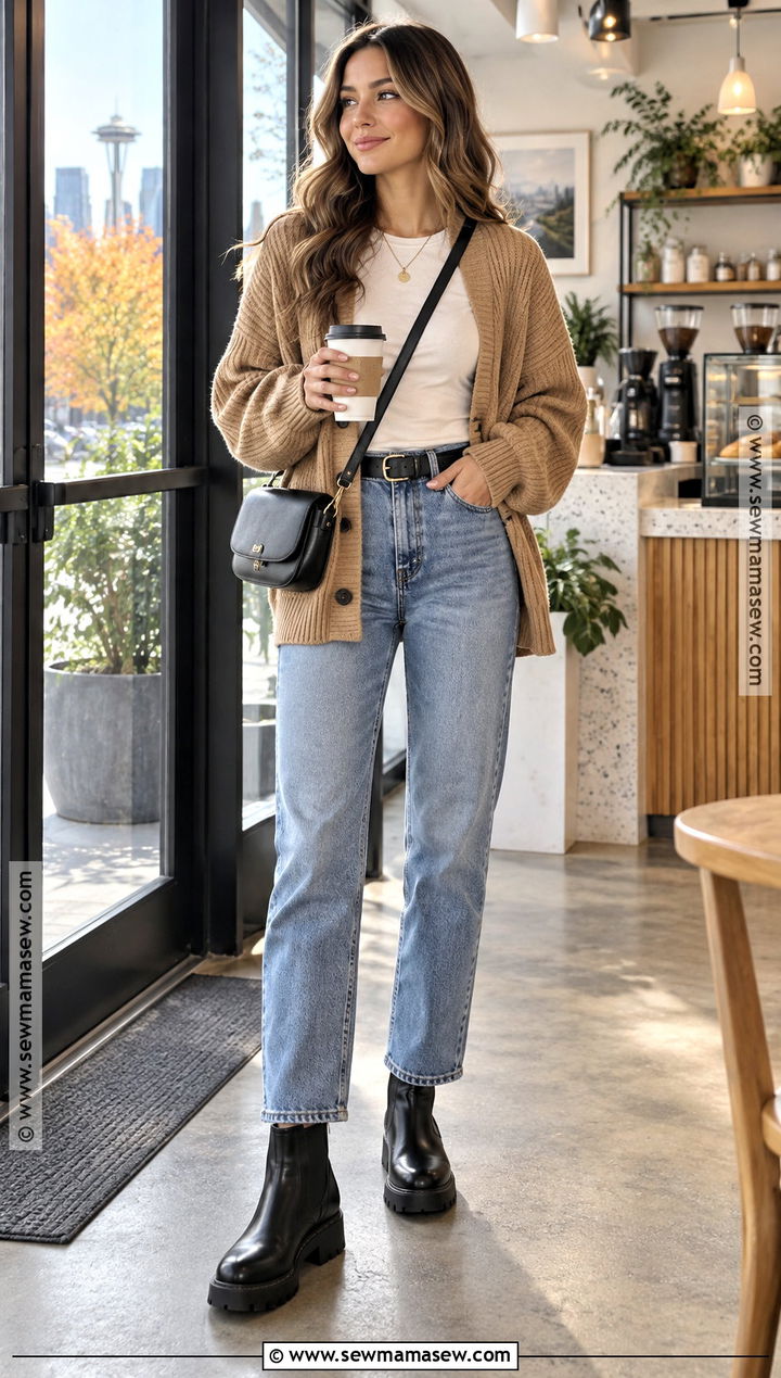 Seattle Fall Cardigan Outfit - 20 Seattle Outfits Fall