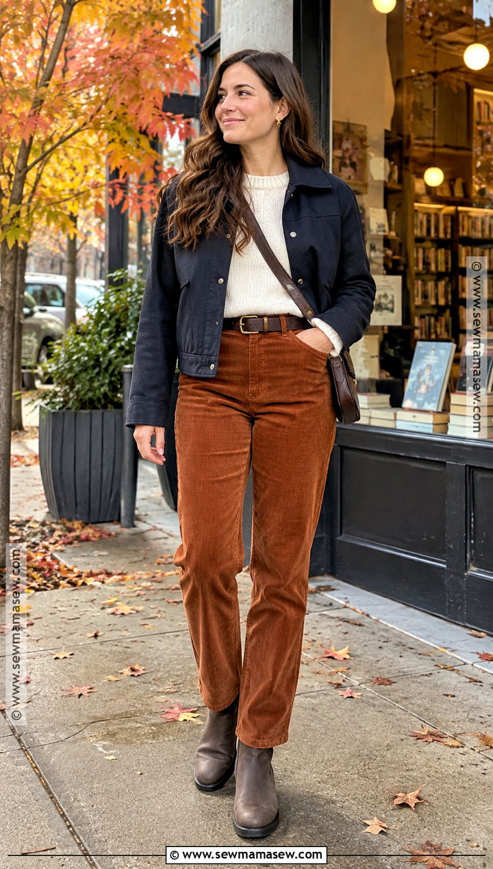 Seattle Fall Corduroy Pants Outfit - 20 Seattle Outfits Fall