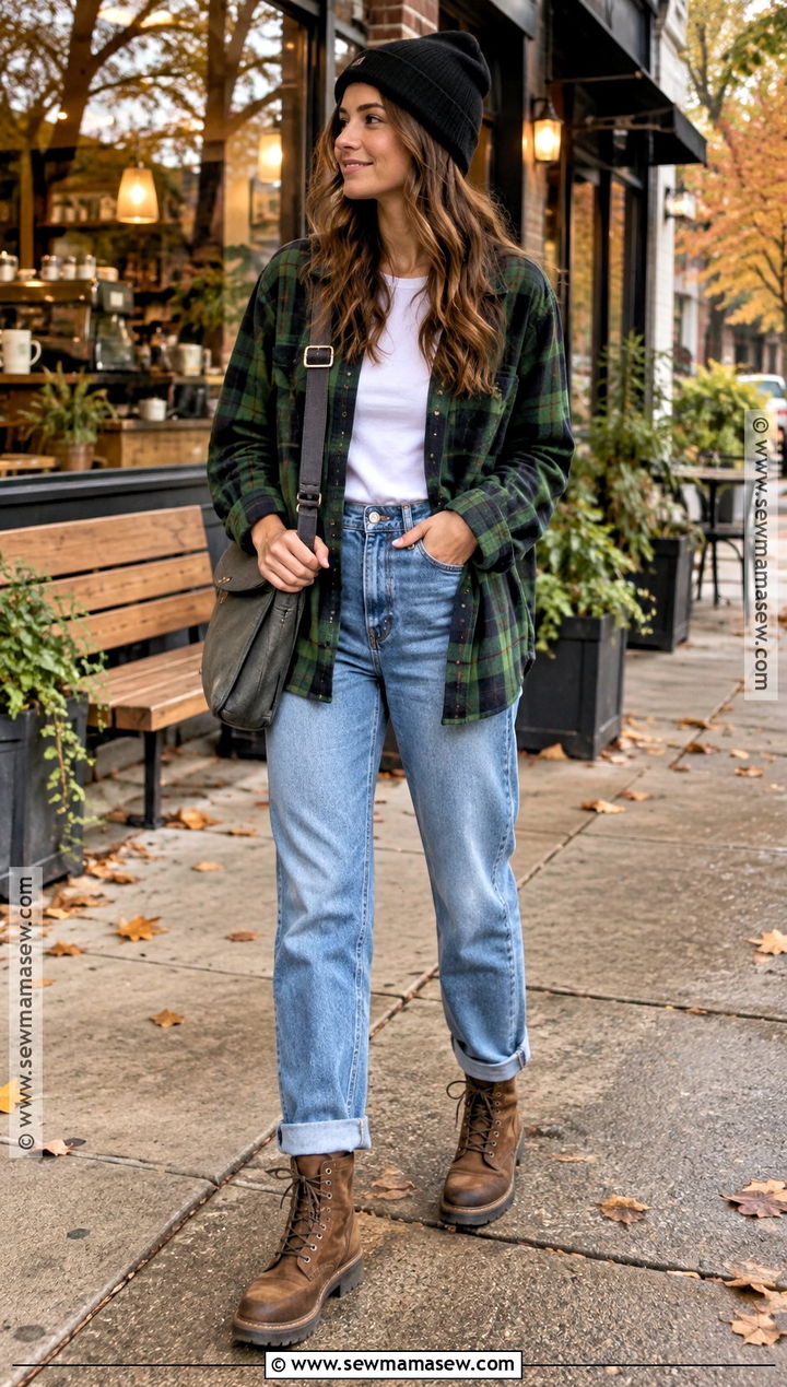 Seattle Fall Flannel Shirt Outfit - 20 Seattle Outfits Fall