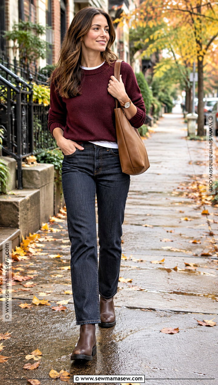 Seattle Fall Sweater And Jeans Outfit - 20 Seattle Outfits Fall
