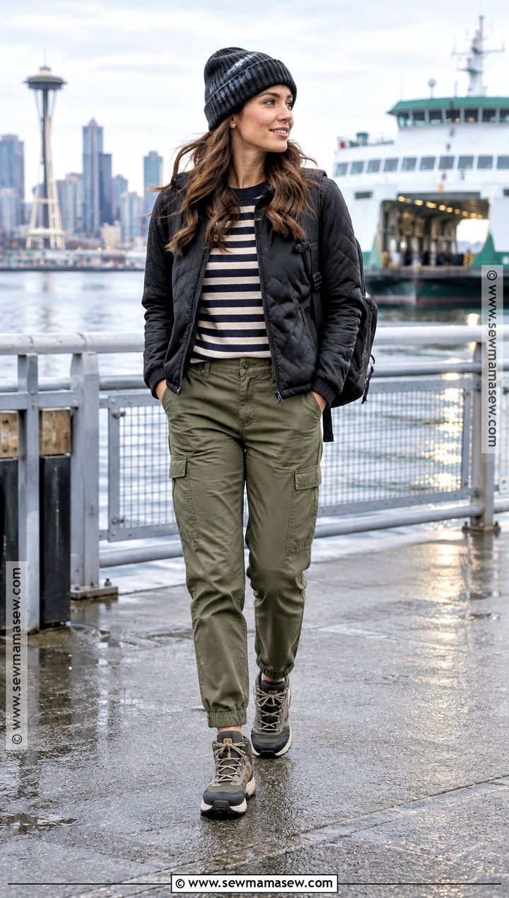 Seattle Fall Utility Pants Outfit - 20 Seattle Outfits Fall