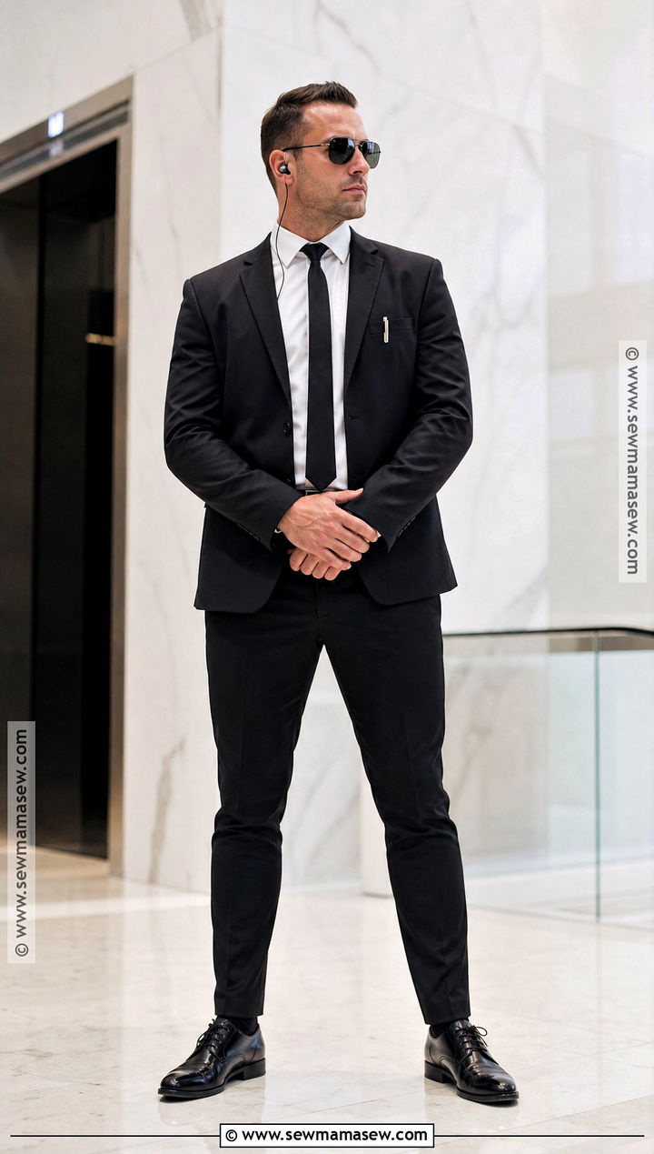 Secret Agent Costume With Black Suit - 35 simple halloween costumes for men