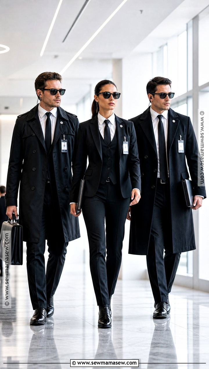 Secret Agents Trio Costume - 30 3 people costumes