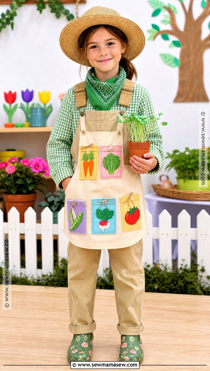 Seed Packet Farmer Costume - 30 farmer dress up day at school ideas