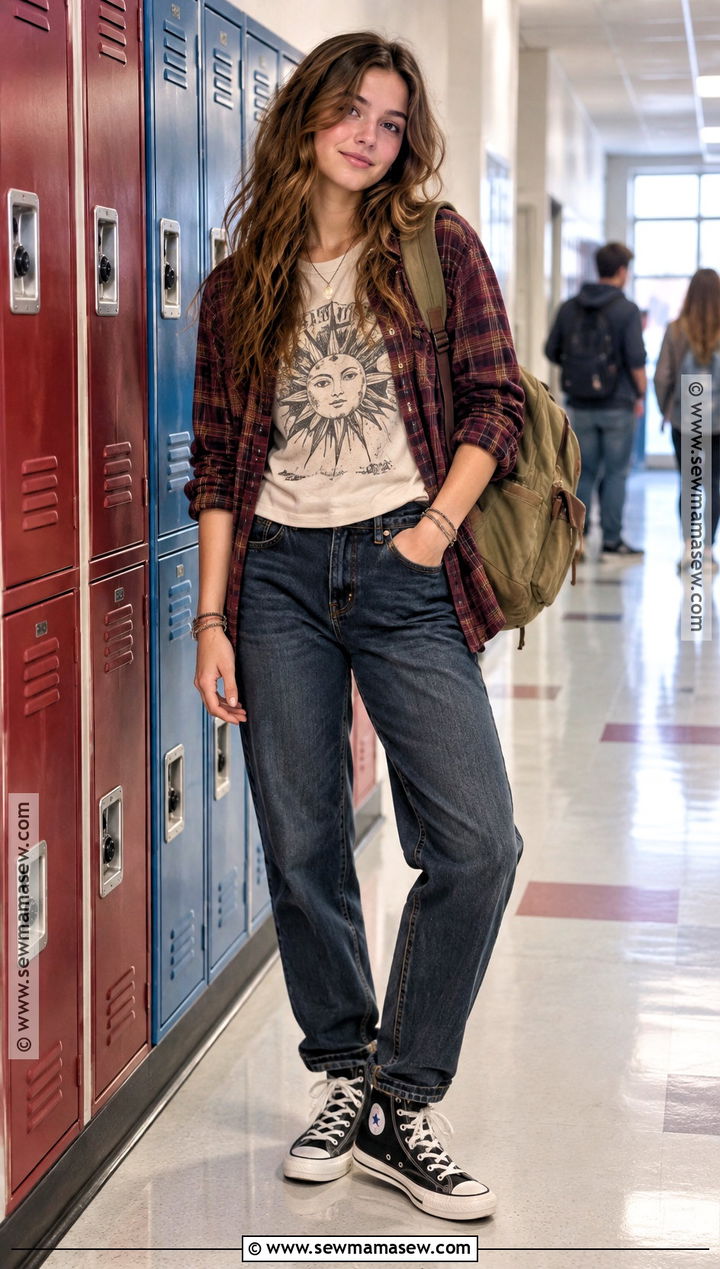 Senior Back To School Outfit With Graphic Tee - 15 Back To School Fits Senior