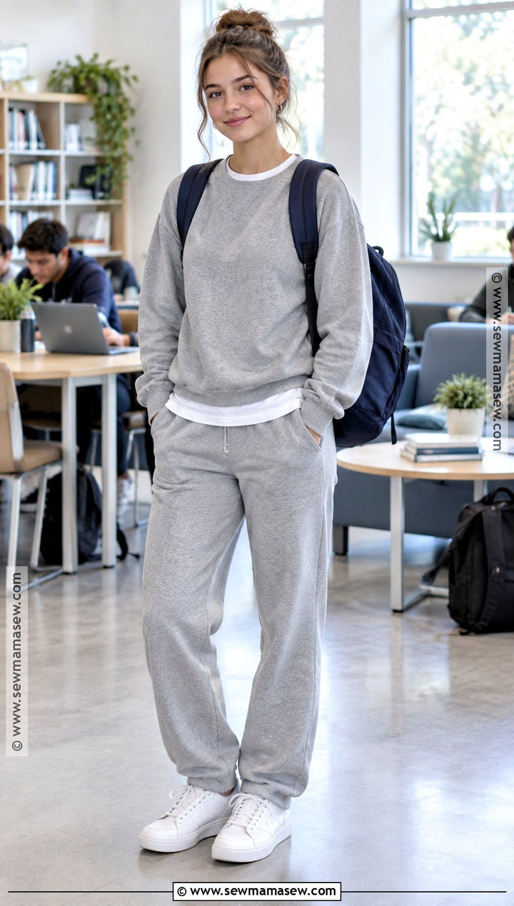 Senior Year Matching Sweat Set Outfit - 20 back to school outfits senior year