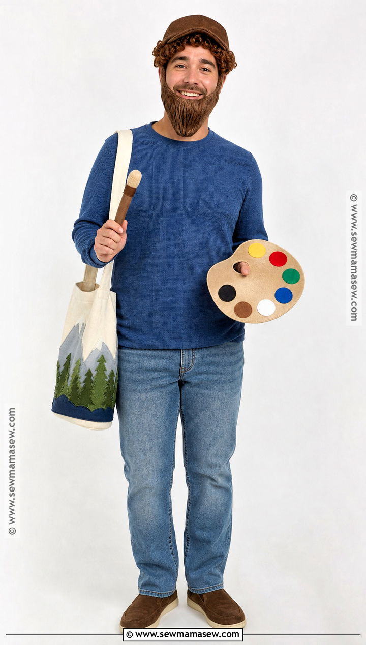Sensory Friendly Bob Ross Costume - 35 bob ross costume ideas