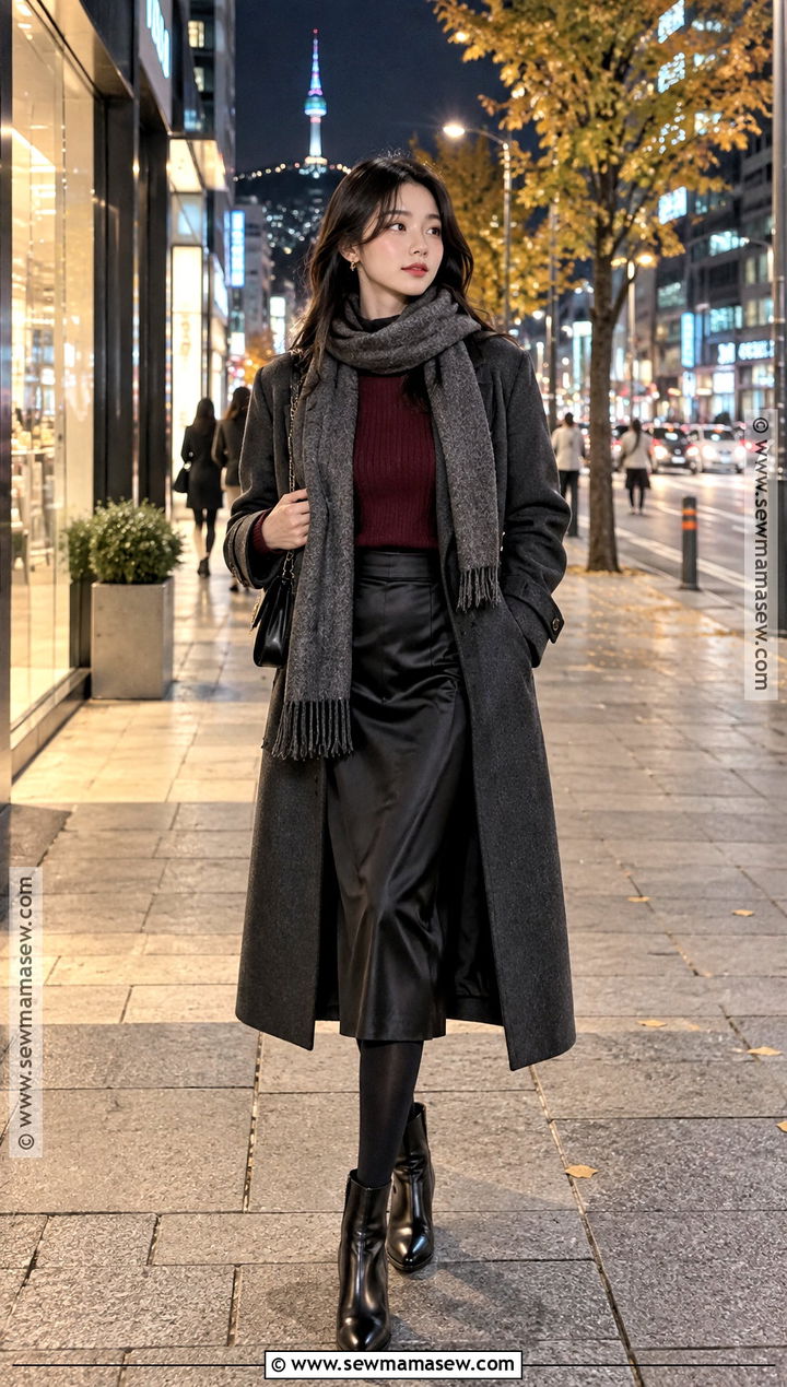 Seoul November Evening Outfit - 15 Seoul November Outfit Ideas