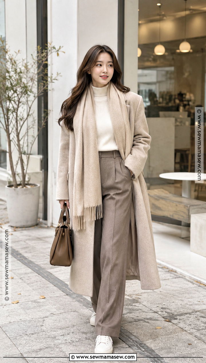 Seoul November Neutral Korean Outfit - 15 Seoul November Outfit Ideas