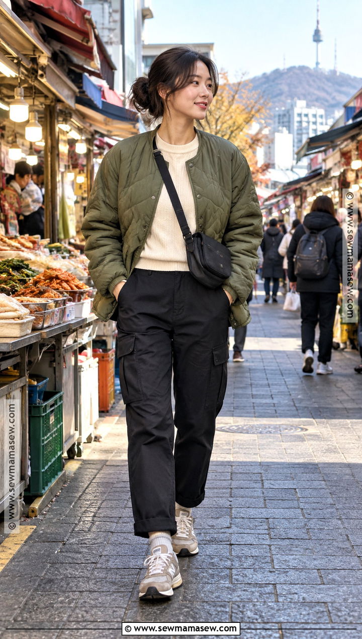 Seoul November Quilted Jacket Outfit - 15 Seoul November Outfit Ideas