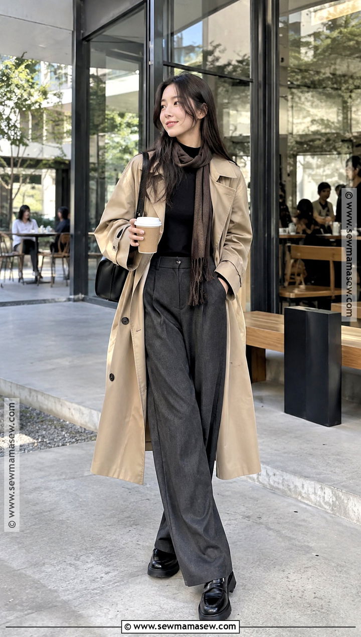 Seoul November Trench Coat Outfit - 15 Seoul November Outfit Ideas