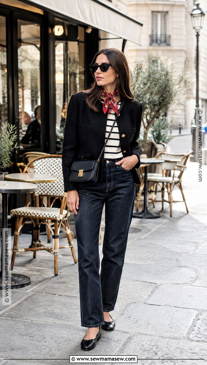 September Paris Outfit With Ballet Flats - 20 September Vacation Outfits