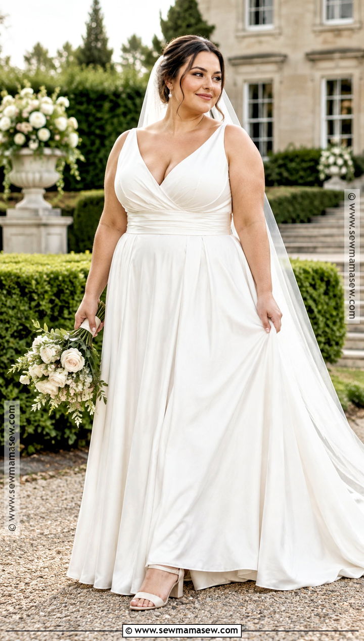 September Wedding Dress With a Wrap Bodice - 20 september wedding dress ideas
