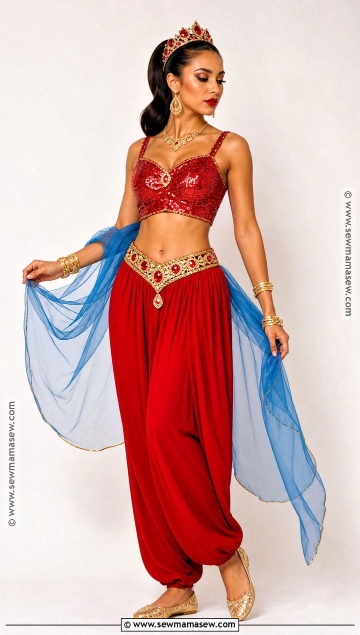 Sequin Red Jasmine Costume - 30 red jasmine halloween costume ideas