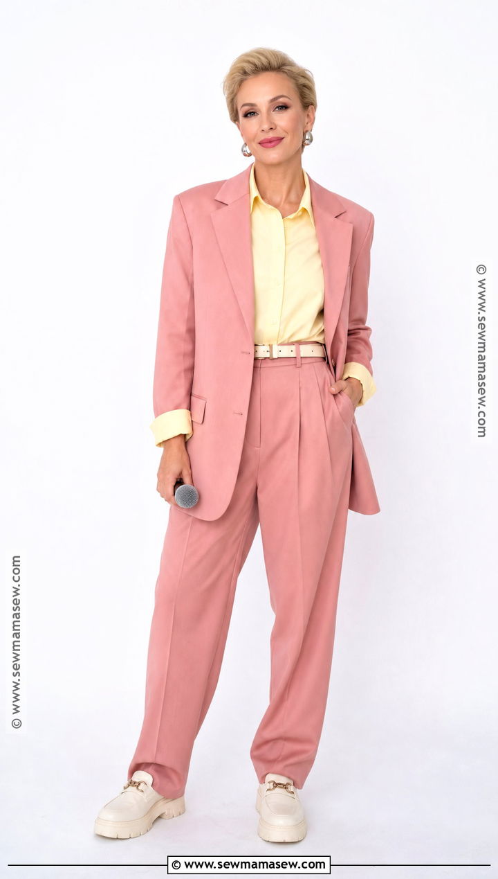 Serious Moonlight Pink Suit Costume - 30 david bowie costume ideas for women