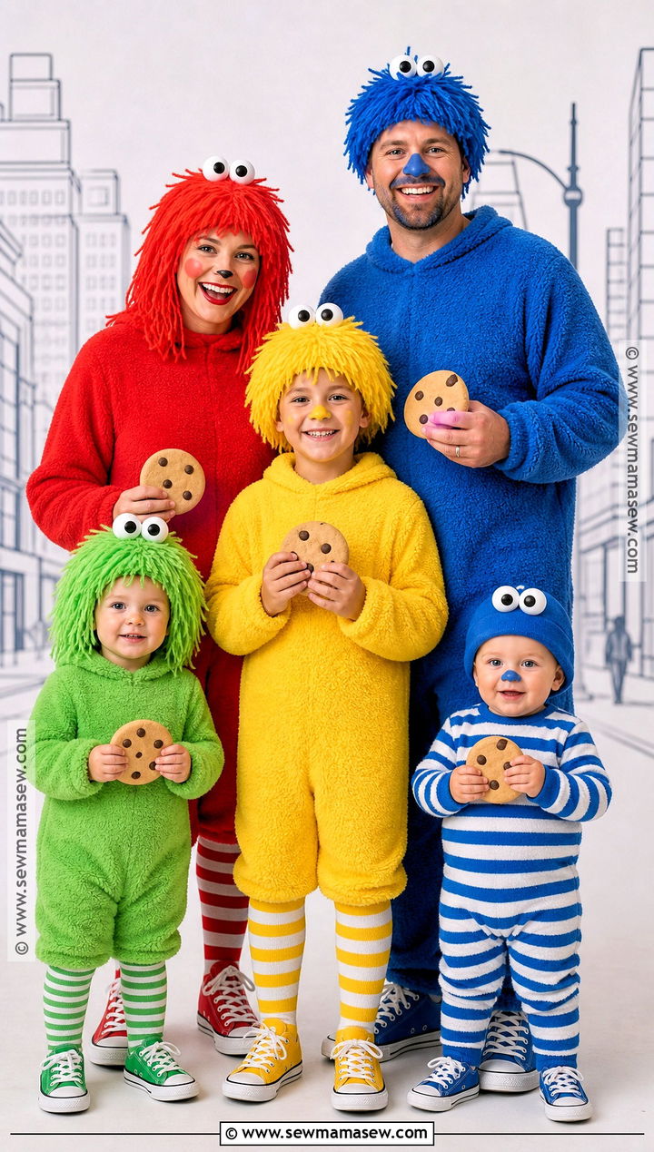 Sesame Street Family Costume - 50 family halloween costumes