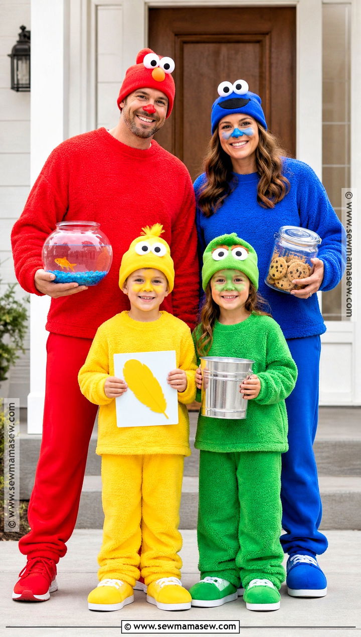 Sesame Street Family Costume - 30 Sesame Street Halloween Costumes