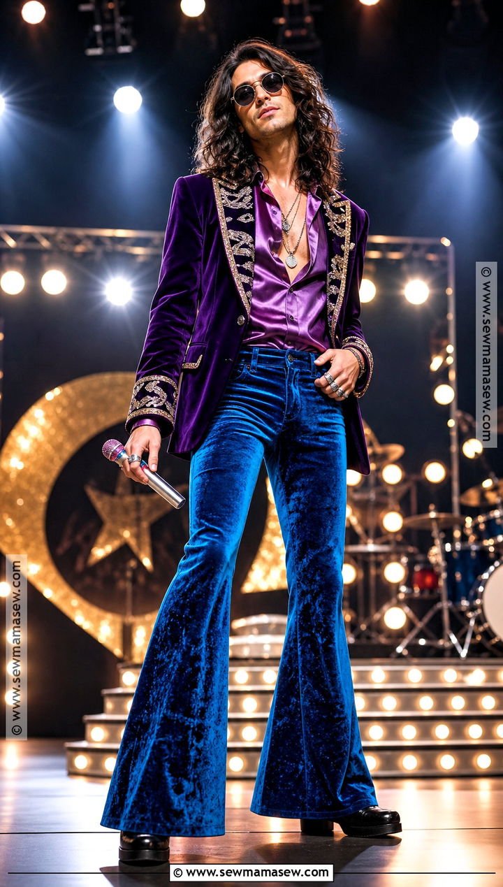Seventies Rock Star Costume With Flared Pants - 35 halloween costumes male