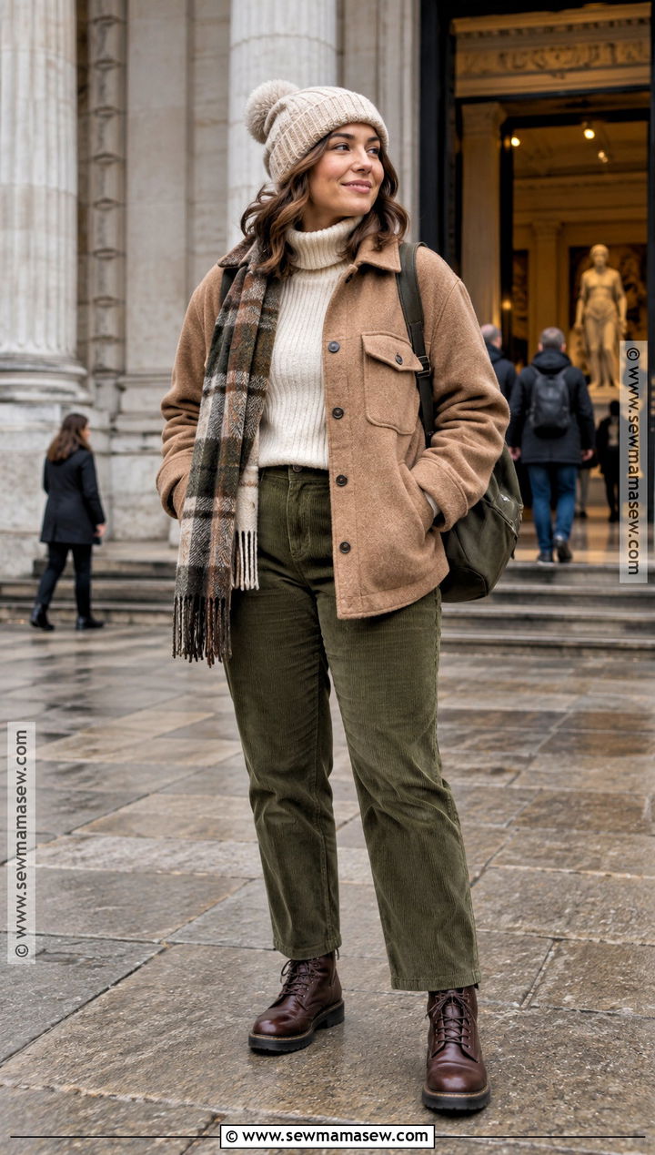 Shacket And Corduroy Pants London November Outfit - 20 london in november outfits for women