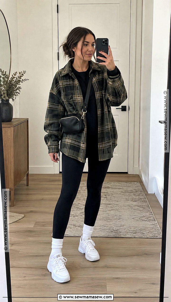 Shacket And Leggings Fall Outfit - 25 fall style outfits