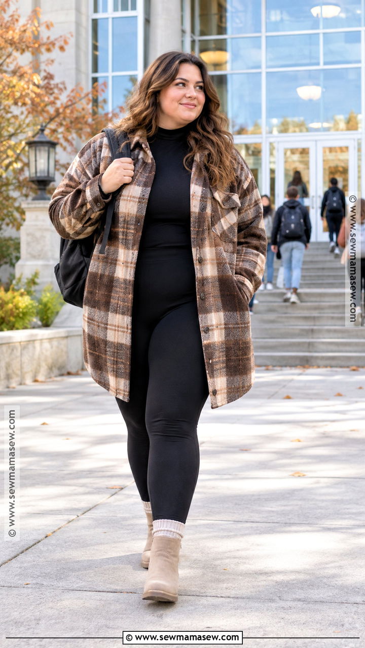 Shacket And Leggings Fall Semester Outfit - 20 fall semester outfits