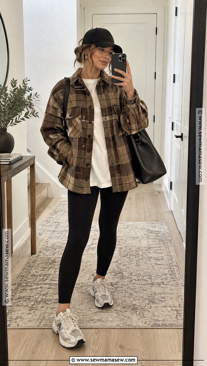 Shacket And Leggings Tomboy Femme Outfit - 20 tomboy femme fall outfits