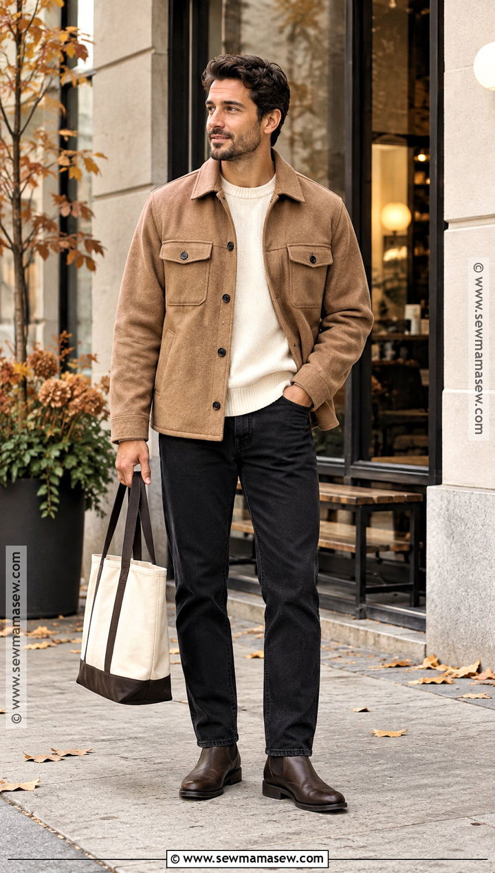 Shacket Mens Fall Outfit - 25 mens fall outfits