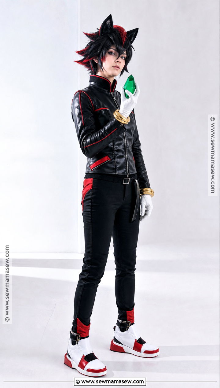 Shadow Cosplay With Black Moto Jacket - 40 sonic cosplay ideas