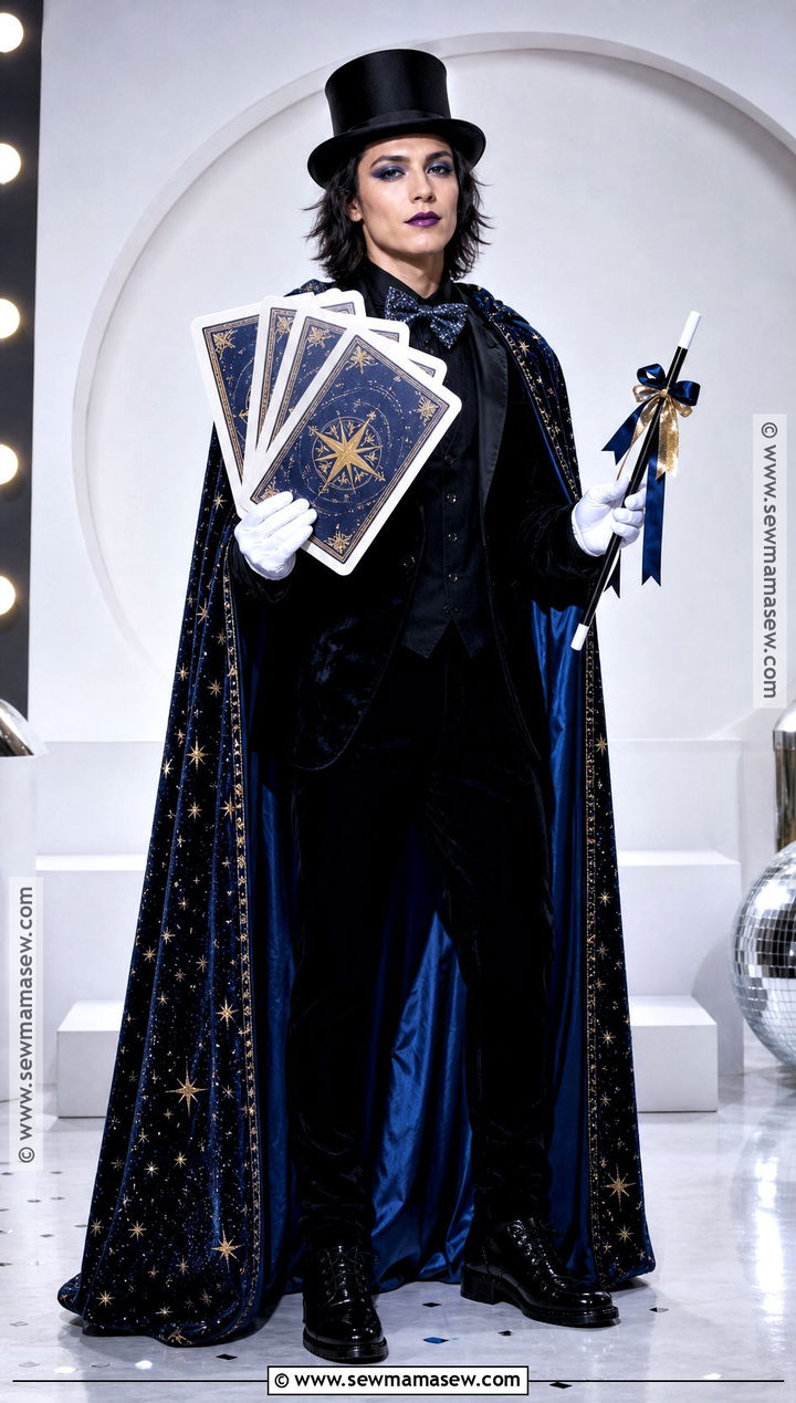 Shadow Magician Costume With Starry Cape - 35 spooky halloween costumes