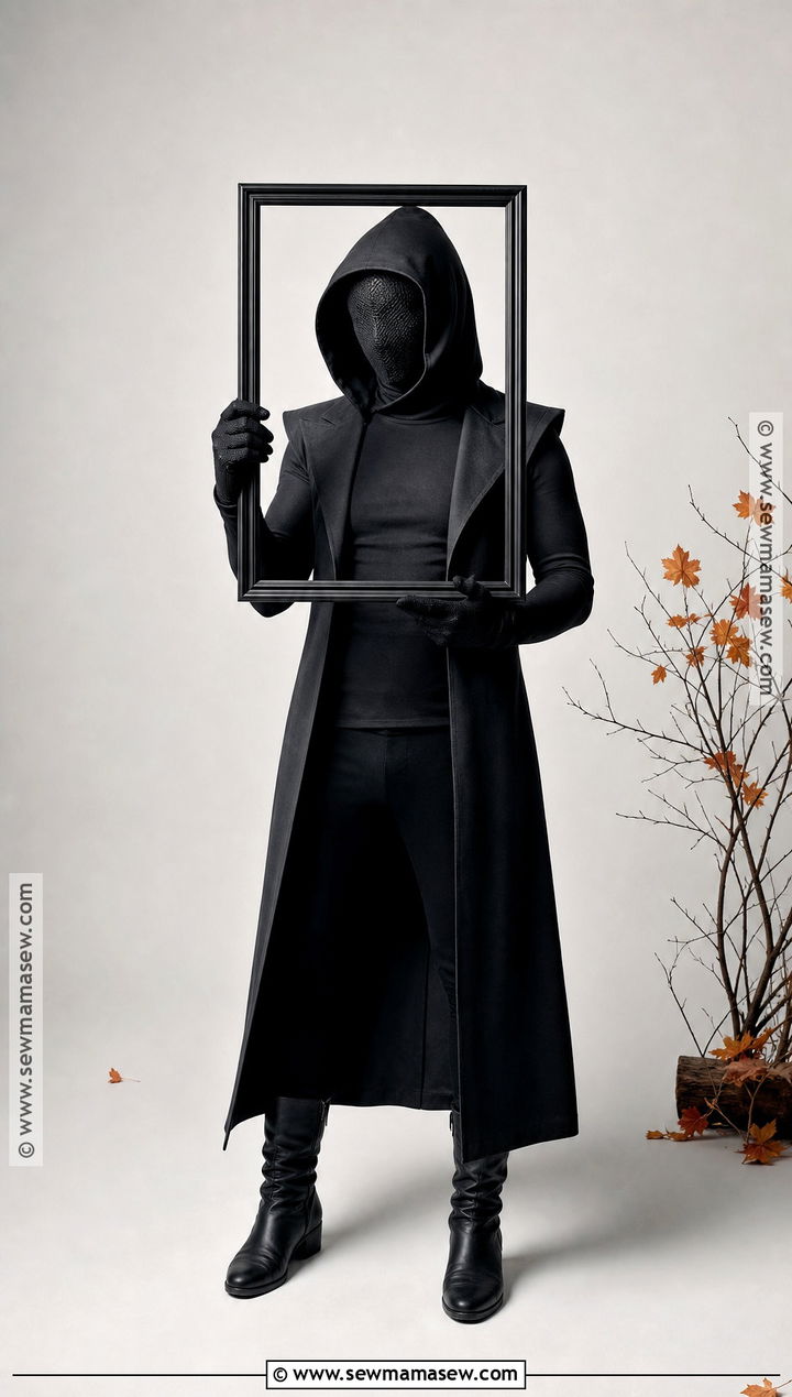 Shadow Person Costume With Featureless Hood - 50 scary halloween costume ideas