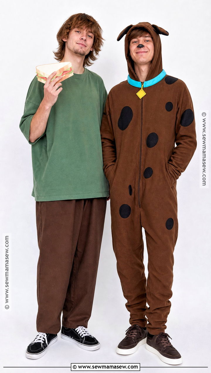 Shaggy And Scooby Costume - 35 iconic duo halloween costumes