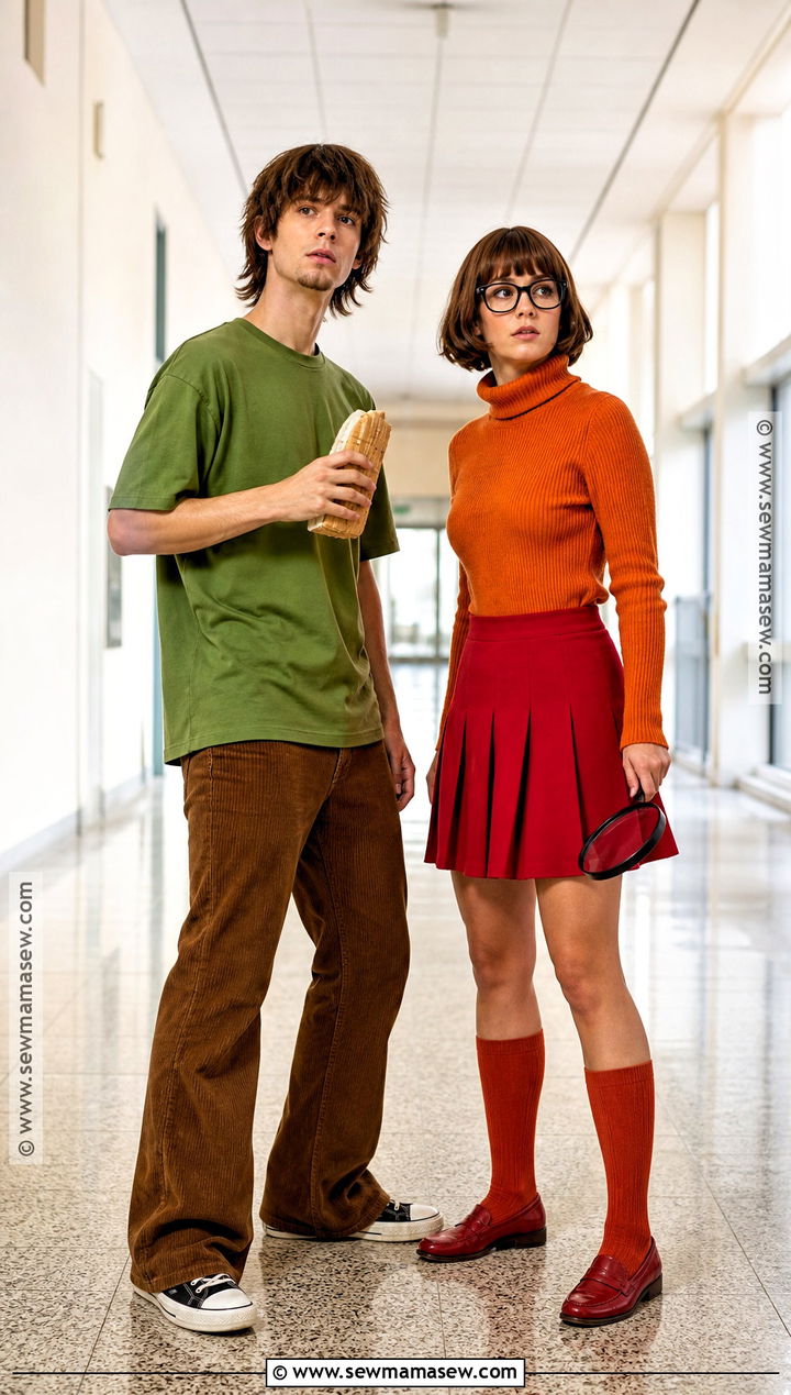Shaggy And Velma Costume - 40 last minute couples costumes