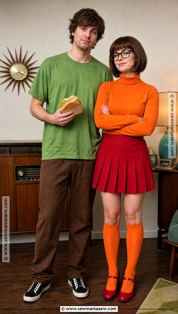 Shaggy And Velma Couple Costume - 40 easy couple costumes