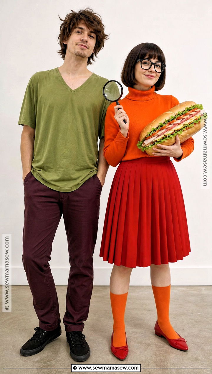 Shaggy And Velma Couple Costume - 50 scooby doo costumes