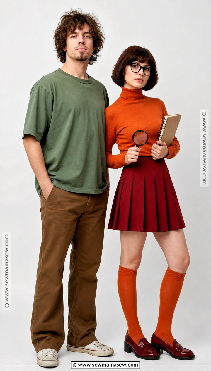 Shaggy And Velma Couple Costume - 35 easy halloween costumes for couples
