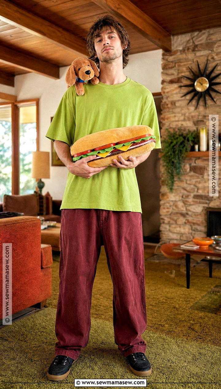 Shaggy Costume With Green Shirt - 40 halloween costumes for men