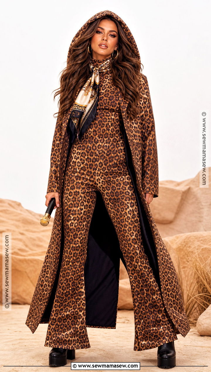 Shania Twain Leopard Print Costume - 30 iconic singers costumes
